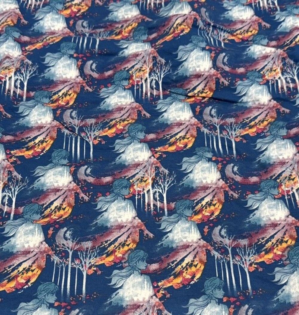 30" x 2 yrds - Frozen 2 Anna Knit Fabric